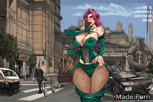 french cartoon porn - Porn image of french cartoon big hips nude pink hair busty portrait created  by AI