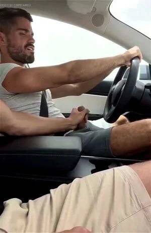 driving handjob - Watch Getting a handjob while driving his car - Gay, Cumshot, Handjob Porn  - SpankBang