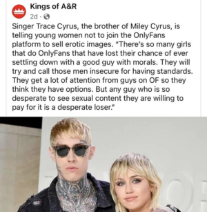 Billy Ray Cyrus Fucking Miley - Trace Cyrus on OF : r/WhitePeopleTwitter