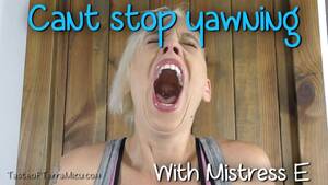 Disgusting Porn Tongue - LolaRae29 - Disgusting morning breath yawning white tongue - ManyVids