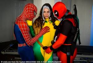 Deadpool Rogue Porn Axel - wolverine-xxx-spiderman-rogue-allie-haze-deadpool