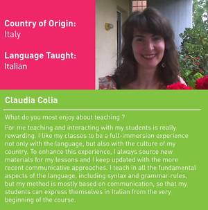 Claudia French Teacher Porn - Meet Cactus Language Teacher Claudia who teaches Italian!