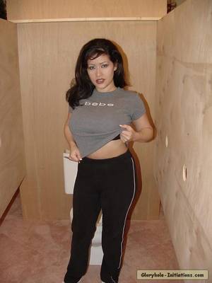 Black On Asian Milf - Busty Asian Milf in t-shirt and black bra h - XXX Dessert - Picture 2