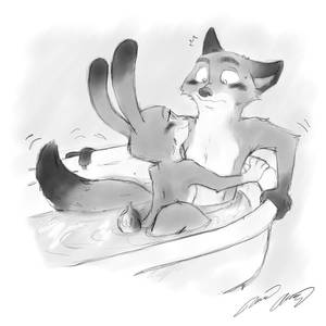 Judy Hopps Porn Maid Marian - Judy's Art Book â€” alcram-dreamers: â€œNick and Judy sharing a bathâ€œ.