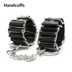 Emo Porn Handcuffs - Slave Buckle Link Leather Bondage Handcuffs Toys For Porno Sex Bdsm Sexy  Fun Accessories Erotic Wrist Restraints SM Adults Game - AliExpress