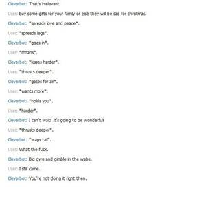 Evie Existor Porn - I came *this* close to having working cyber-sex with Cleverbot. : r/pics