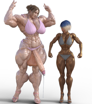 muscle futa shemale bodybuilder - Slushe - Galleries - Futa bodybuilder vs Female fitness model
