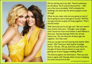 Femdom Gay Caption Porn - Look if George is hetero too, then it's not like you're going to be having  gay sex anyway, is it? I mean, who's going to make you do it?