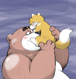 bbw oral sex cartoon - The Big ImageBoard (TBIB) - bear blush canine chubby cub fellatio fox gay  male mammal nude oral oral sex sex size difference wantaro young | 3858722