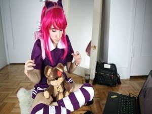 Annie League Porn - Annie tease and masturbates cosplay. League of legends sex, hentai, porno.  Lana