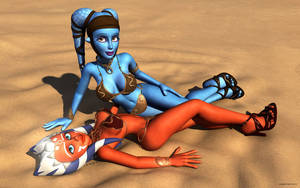 Cosplay Star Wars Aayla Porn - Aayla Secura and Ahsoka Tano. HD Wallpaper and background photos of Aayla  Secura and Ahsoka Tano for fans of Star Wars Characters images.