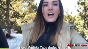 Black Cock Oral Cream Pie - A French Girl Sucks A Big Cock In The Snow And Swallows All The Cum Oral  Creampie - EPORNER