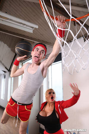 basketball boobs - Tattooed Mature With Huge Silicone Tits Fucks Young Basketball Player  photos (Jordi El Nino Polla, Sophie Anderson) / MILF Fox