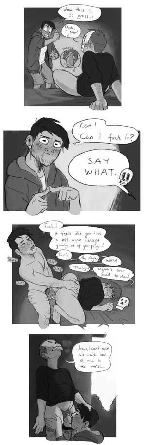 Ftm Cartoon Porn - Rule 34 - big clitoris blush bottomless clothed comic cuntboy disgusted  english text farmer (perunagekko) from behind ftm greyscale hairy pussy  looking pleasured male on cuntboy monochrome nude oral oral sex outdoors