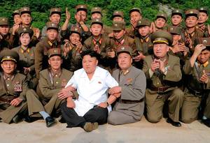North Korea Military Porn - Kim Jong Un, the third family member to rule North Korea, with military  personnel