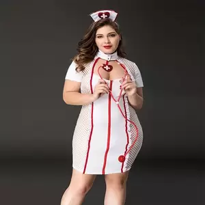 hot nurse fat - Sexy Large Size Lingerie Fat Nurse Uniform Temptation Lingerie Femme Sexy  Erotique Porno Extreme Mesh Bodysuit Lingerie Porno - AliExpress