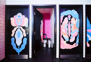 Bathroom Graffiti Porn - Bodyform Is Taking Vulva Art to the Bathroom Stalls of London | Muse by Clio