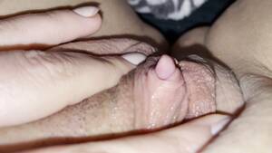 fat clit close up - Close up Masturbate Big Clit while Watching Porn Shaved Pussy - Pornhub.com