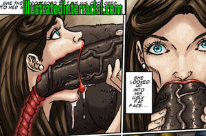 big stiff cock toon - Slut for ugly black men: Slowly impaling her throat with his big hard dick