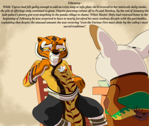Kung Fu Panda Fan Fiction Porn - 217781 - suggestive, artist:scarletshnoz, master tigress (kung fu panda),  big cat, feline, mammal, tiger, anthro, dreamworks animation, kung fu panda,  female, sequence, tigress, weight gain - Furbooru
