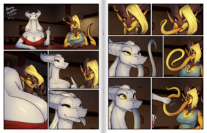 cartoon sex nsfw - The gift given furry porn comic - comisc.theothertentacle.com