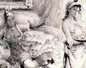 16th Century Maid Porn - Nude Black Woman & French MAID Girl CLASSIC 1953 French Girls Paul Emille  Becat Genuine Vintage