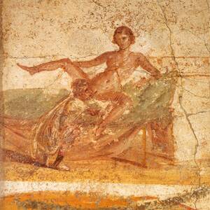 Ancient Roman Art Porn - Ancient Romans were very fond of decorating the walls of their brothels  with erotic art, though it is not universally agreed upon whether the  frescoes were to arouse the customers or were