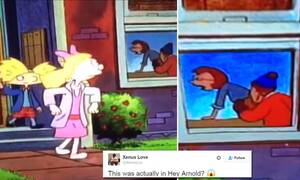 Hey Arnold Sex Porn - Hey Arnold! creator denies cartoon had saucy sex scene hidden in it after  viral Vine | Daily Mail Online