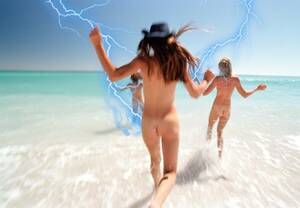 florida beach models naked - Naked people flee after freak lightning bolt strikes nude beach in Florida  | Metro News