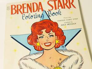 Brenda Starr Comic Strip Porn - Brenda Starr Coloring Book - Dale Messick Comic Strip Reporter, Circa  Published by Saalfield, Vintage Pin-Up Ephemera