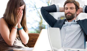 British Royal Porn Captions - A woman looks shocked at a laptop GETTY. Revenge porn ...