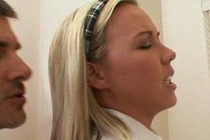 Blonde Schoolgirl Fucked In Bathroom - Cute blonde schoolgirl Robyn Truelove gets fucked