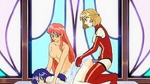 lesbians licking boobs crossover - Lesbian hentai XXX video on Area51.porn