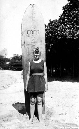 Agatha Christie Porn - Agatha Christie the surfer. Picture Christie Archives/Findmypast