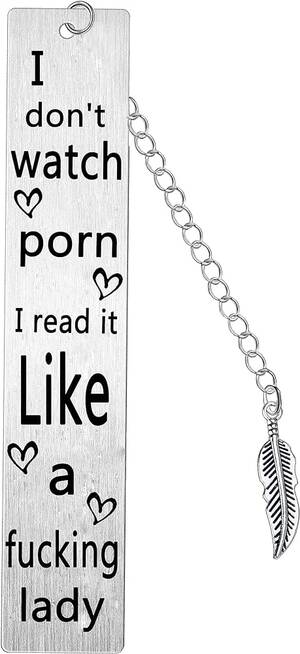 Funny Girl Watches Porn - Amazon.com: Funny Bookmarks Gifts I Don't Watch Porn. I Read it Like a Lady  Bookmark Present for Women Girls Daughter Aunt Sister Wife Funny Book Club  Bookmark Gift for Book Lover :