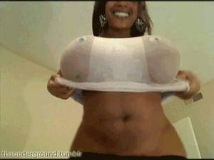 Big Tit Black Girl Gif - super mama with very big natural tits gif