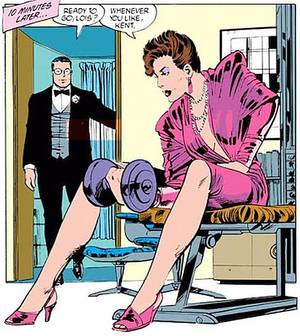 Lois Lane Porn Im - Comic book panel from \