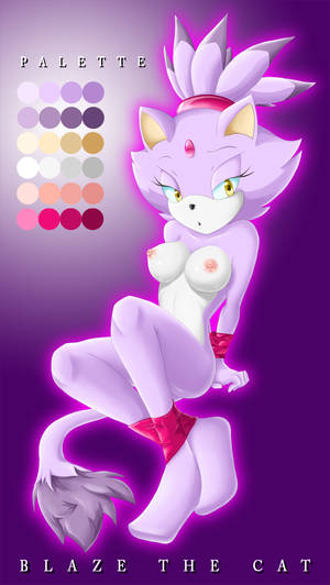 Blaze The Cat Human Porn - anthro arms_behind_back arms_tied blaze_the_cat bondage bound bound_ankles  bound_wrists breasts cat deaffinity exposed_breasts feline female  female_only fur