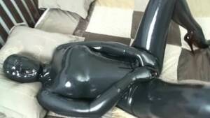 black latex and masturbation - Black Latex Catsuit Encasement with Rubber Mask and Breathplay Masturbation  - Pornhub.com