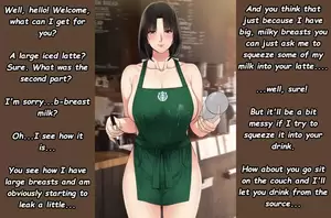 big lactating boobs caption - Iced Latte withâ€¦Breast Milk? [Meme] [Big Tits] [Lactation] [Twist!][Implied  Breastfeeding] nudes | Watch-porn.net