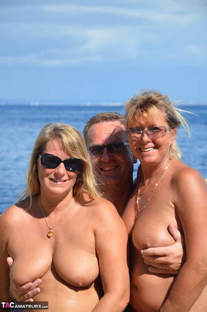 mature saggy tits beach - Two blonde women with saggy tits enjoy hot suck and fuck in beach threesome  - PornPics.com