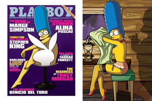 Bart Simpson Peggy Hill Porn - Marge Simpson for Playboy Magazine (NSFW) | Hypebeast