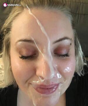 Amateur Blonde Facial - Chubby blonde enjoys facial - Cum Face GeneratorCum Face Generator