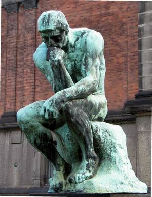 Famous Statue Porn - Dante Alighieri - believed to be The Thinker contemplating as he looks down  upon hell.