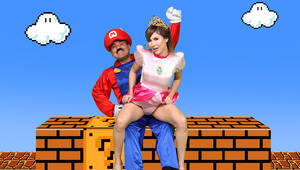 Mario El Super Sexmex Porn - Esmeralda Duarte & Kari Cachonda - Super Mario Porno