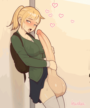 auto fellatio huge cock hentai - ðŸ”žNessie between classes (Lewdua) | Autofellatio Futanari | MyFutanari.com