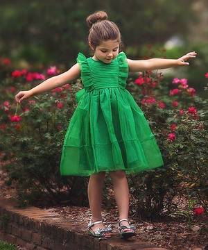 Delightfully Different Girls - Love this Emerald Alice Flutter-Sleeve Dress - Infant, Toddler & Girls on