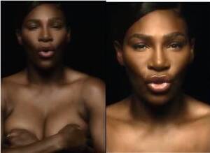 completely nudist - Professional tennis star player Serena Williams goes completely topless in  heroic breast cancer video