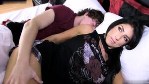 milf fucked in bed - Lucky Young Guy Fucking A Voluptuous Brunette Milf In Bed Video at Porn Lib