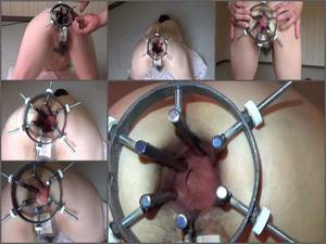 big shemale huge anal gape - anal speculum close up,amazing asshole speculum,crazy girl with hairy  pussy,amazing